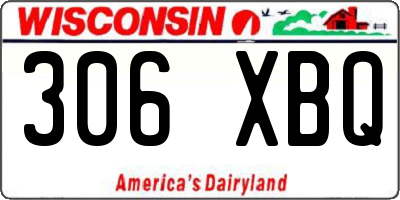 WI license plate 306XBQ