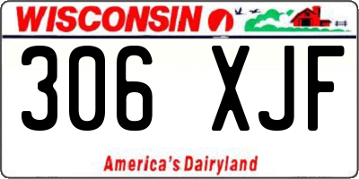 WI license plate 306XJF