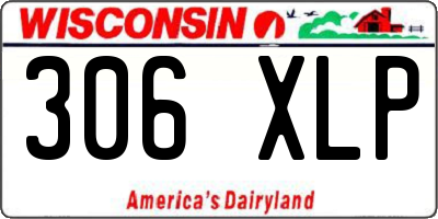 WI license plate 306XLP