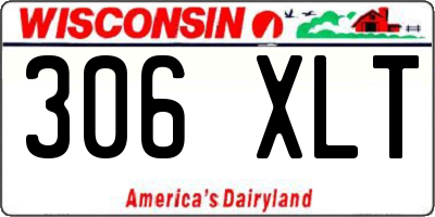 WI license plate 306XLT