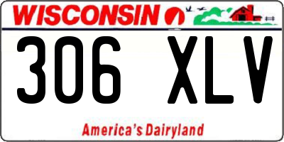 WI license plate 306XLV