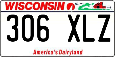 WI license plate 306XLZ