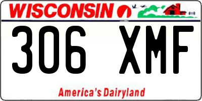 WI license plate 306XMF