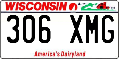 WI license plate 306XMG