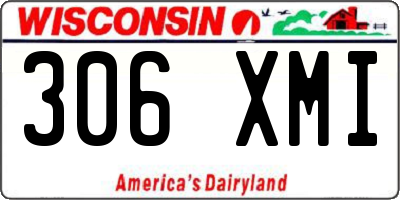 WI license plate 306XMI