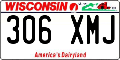 WI license plate 306XMJ