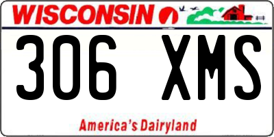 WI license plate 306XMS