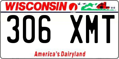 WI license plate 306XMT