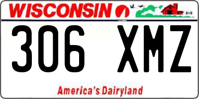 WI license plate 306XMZ