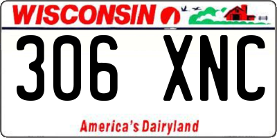 WI license plate 306XNC