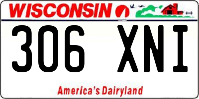 WI license plate 306XNI