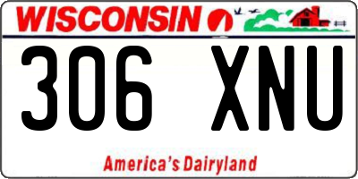 WI license plate 306XNU