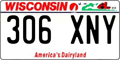 WI license plate 306XNY