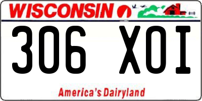 WI license plate 306XOI