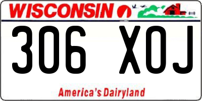WI license plate 306XOJ