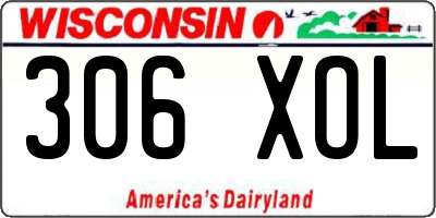 WI license plate 306XOL