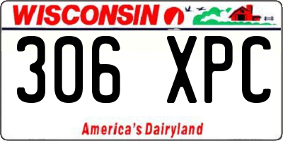 WI license plate 306XPC