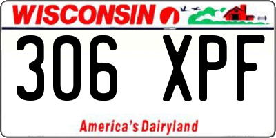 WI license plate 306XPF