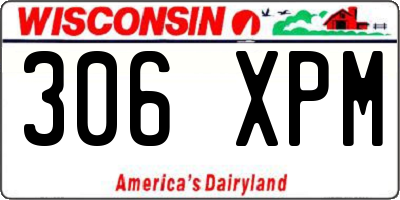 WI license plate 306XPM