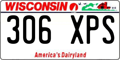 WI license plate 306XPS