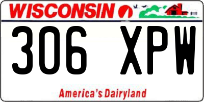 WI license plate 306XPW