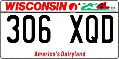 WI license plate 306XQD
