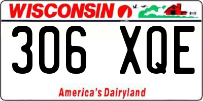 WI license plate 306XQE