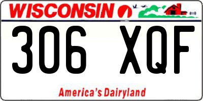 WI license plate 306XQF
