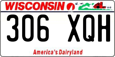 WI license plate 306XQH