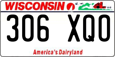 WI license plate 306XQO