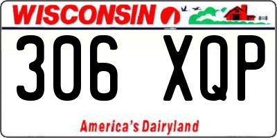 WI license plate 306XQP