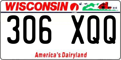 WI license plate 306XQQ