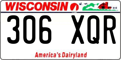 WI license plate 306XQR