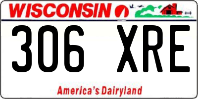 WI license plate 306XRE