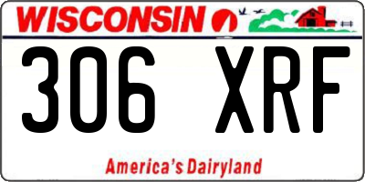 WI license plate 306XRF