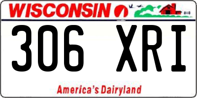 WI license plate 306XRI