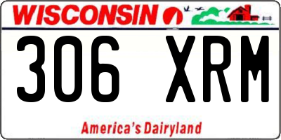 WI license plate 306XRM