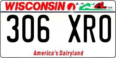 WI license plate 306XRO