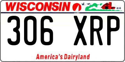 WI license plate 306XRP