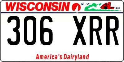 WI license plate 306XRR