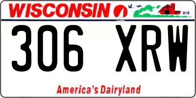 WI license plate 306XRW