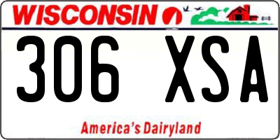 WI license plate 306XSA