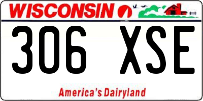 WI license plate 306XSE