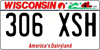 WI license plate 306XSH