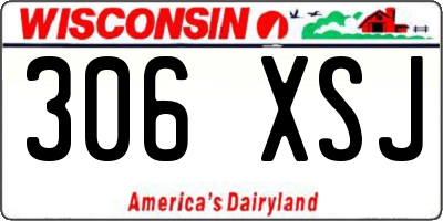 WI license plate 306XSJ