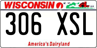 WI license plate 306XSL