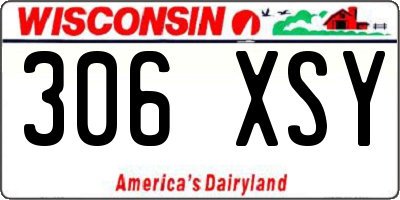 WI license plate 306XSY