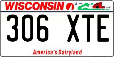 WI license plate 306XTE