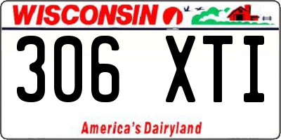 WI license plate 306XTI