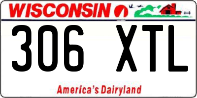 WI license plate 306XTL